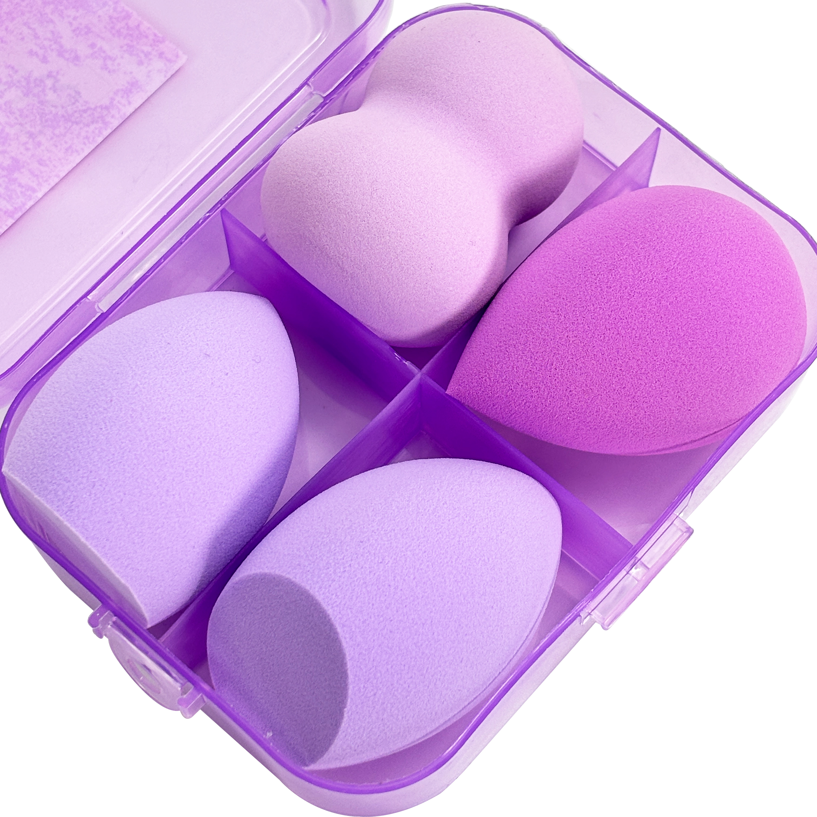 4 Makeup Sponges with 1 Storage Box