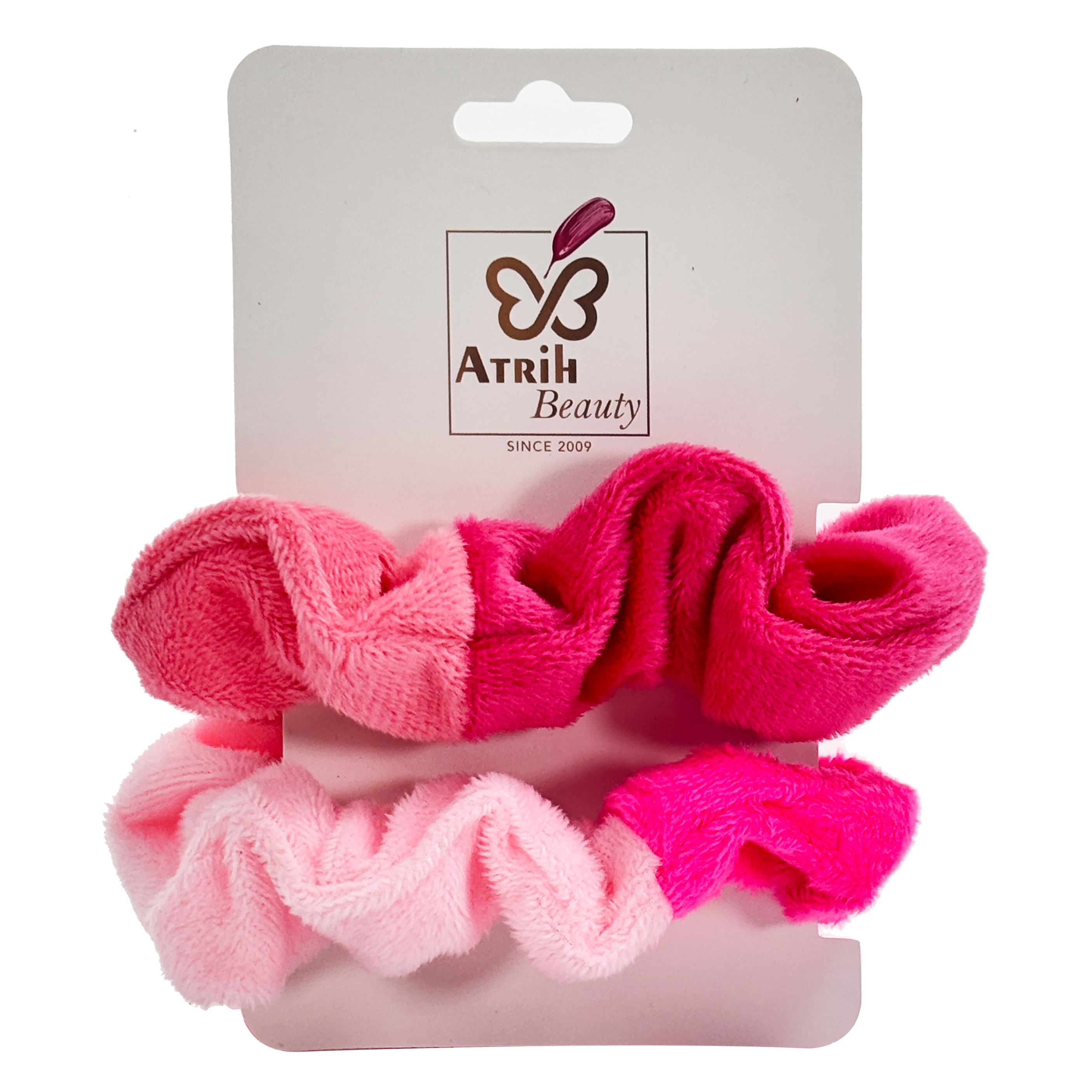 2-Piece Color-Block Hairbands Set with Modern Card Packaging