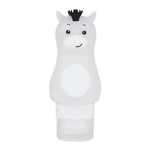 White Horse-Shaped Silicone Lotion Dispenser Bottle