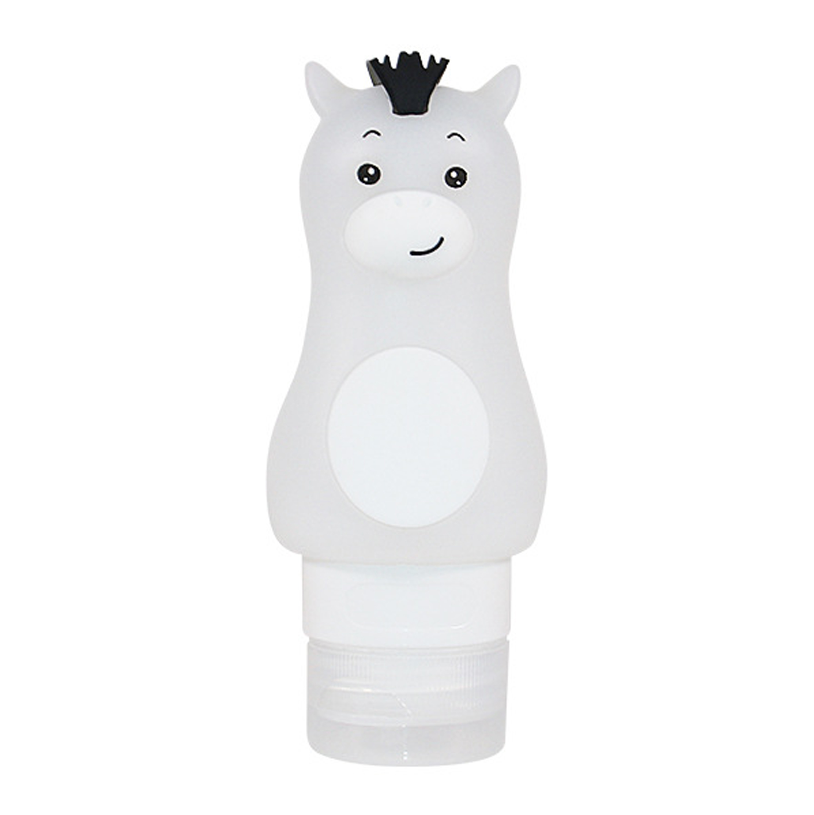 White Horse-Shaped Silicone Lotion Dispenser Bottle