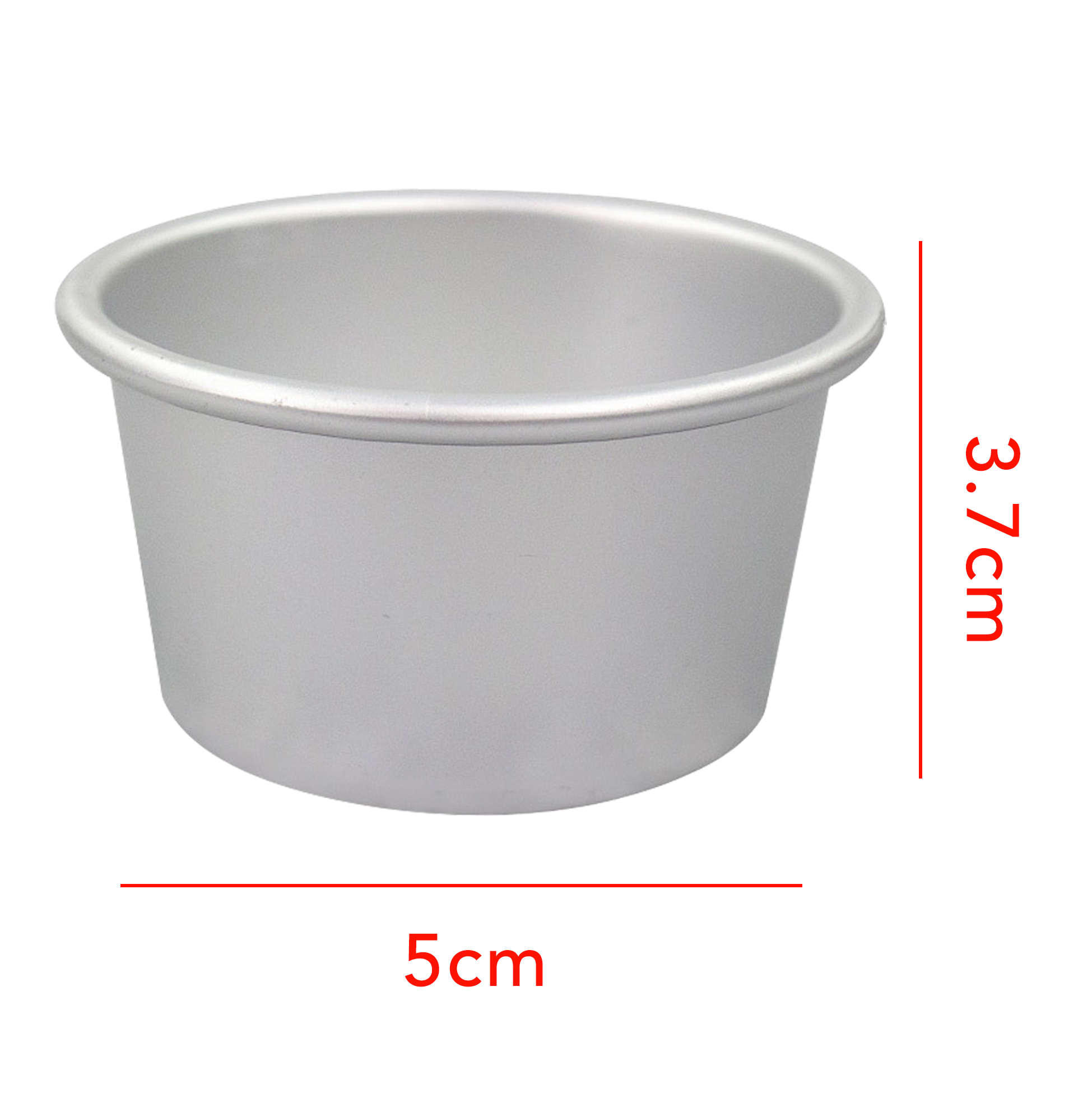 4-pcs Removable Bottom Round Cake Mold Set