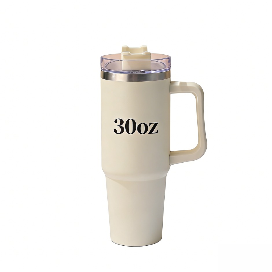 30oz Custom Logo Stainless Steel Tumbler Multi-color Insulated Handle Mug