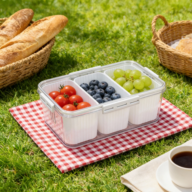 Mother's Day 3-grids Snack Box Container