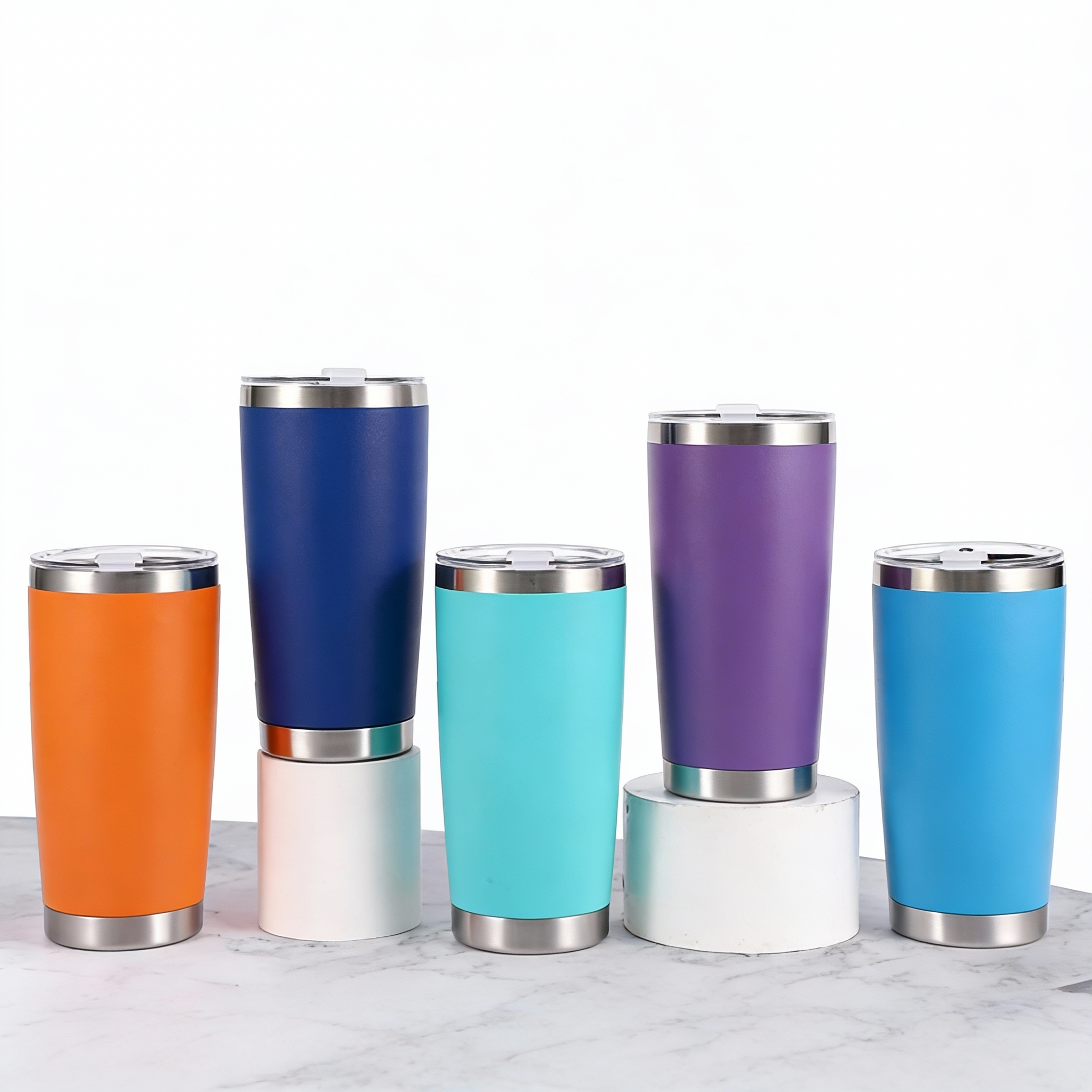 20oz Multi-color Insulated Stainless Steel Tumbler
