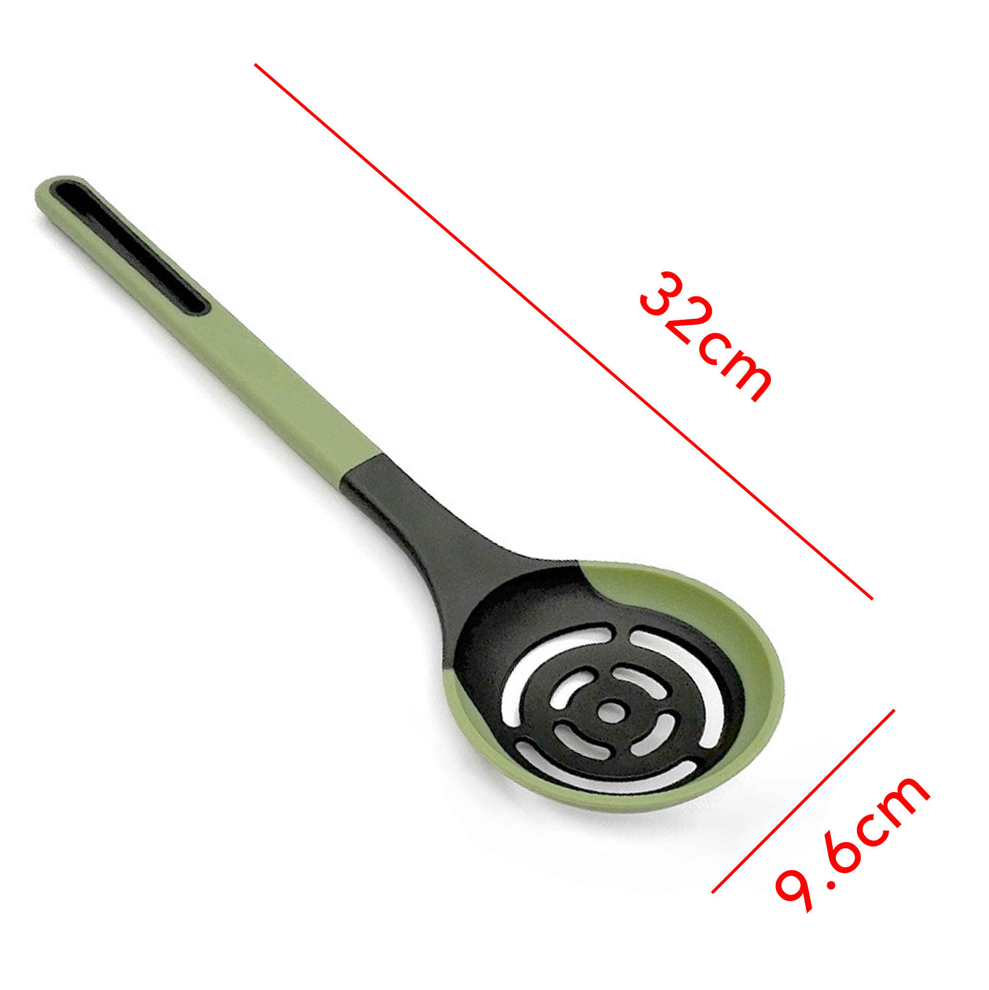 Heat-resistant Kitchen Slotted Spoon Non-stick Silicone Slotted Spoon