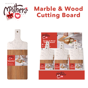 Marble & Wood Two-tone Cutting Board