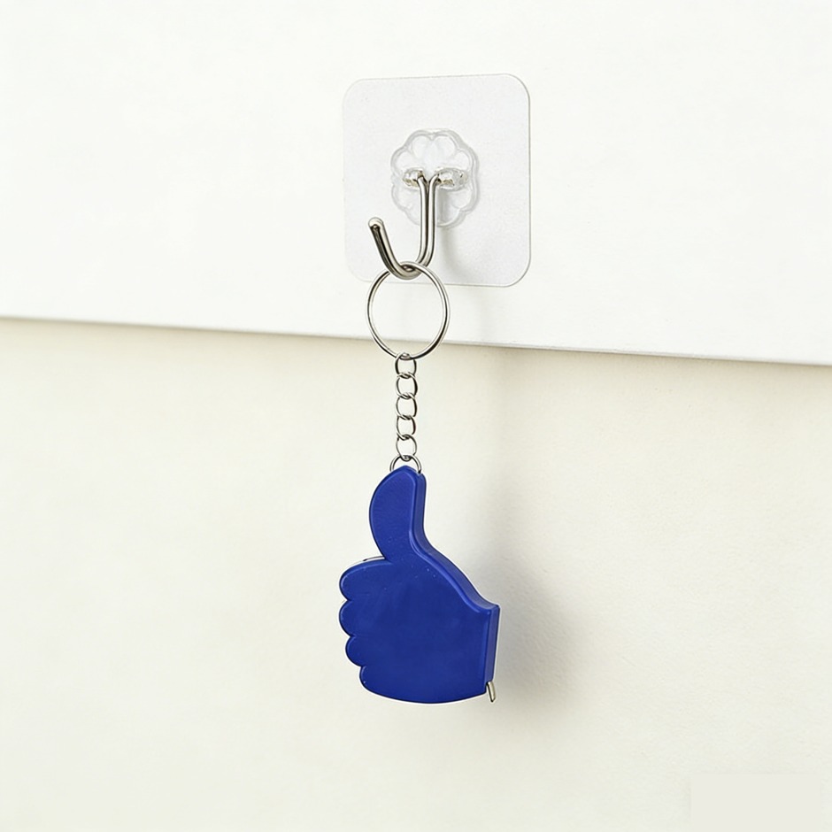 Thumb-shaped Tape Measure Keychain