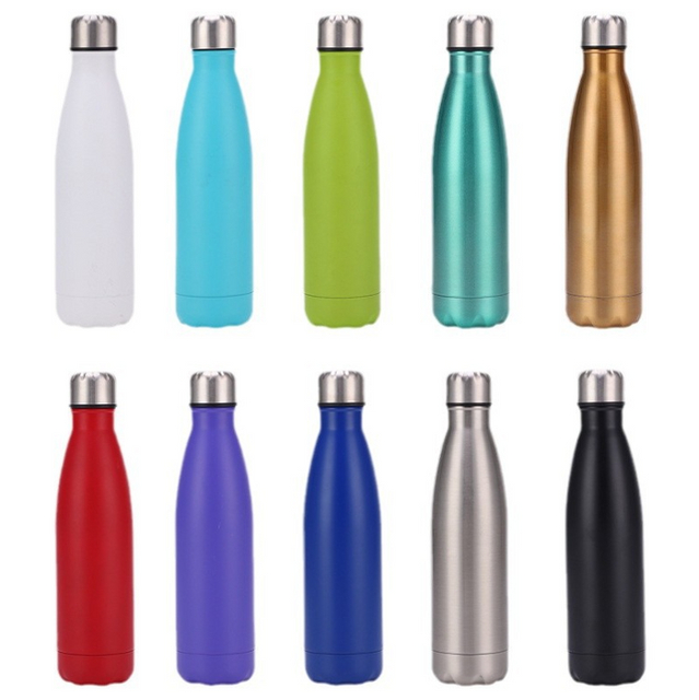 500ml 304 Stainless Steel Water Bottle Multi-color Vacuum Insulated Flask