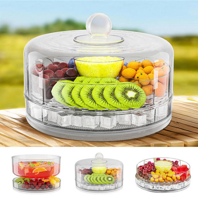 Rotation Snack Spinner with Divided Compartments