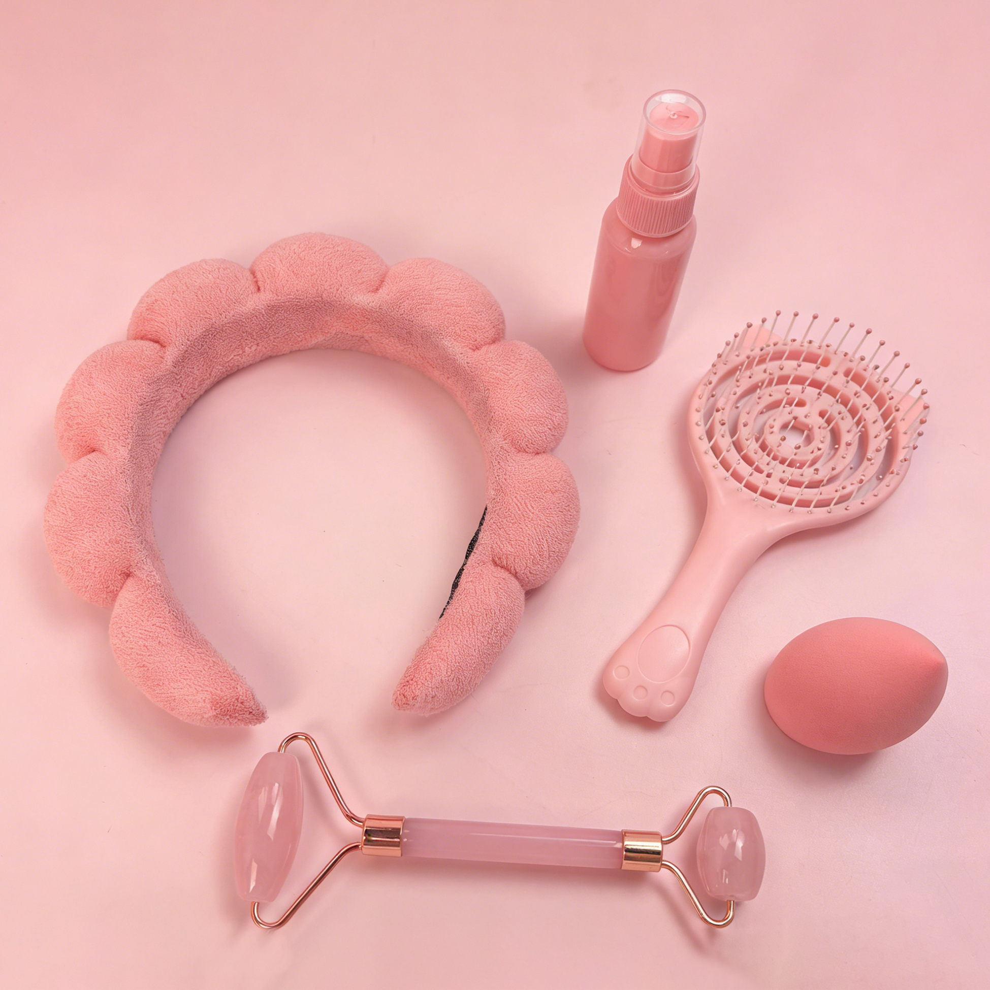 Set of 5 Pink Beauty Accessory Kit
