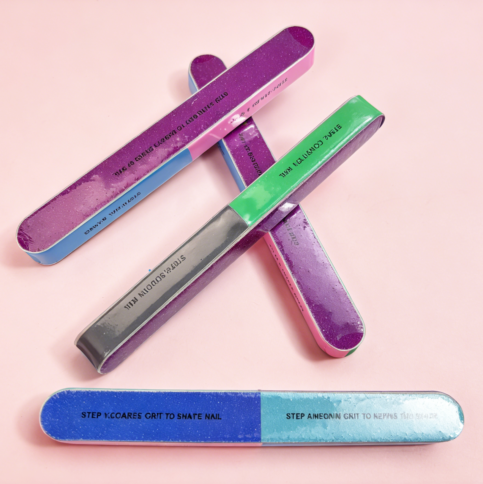 Set of 4 Nail File Buffer Multi-Grit Nail Shiner