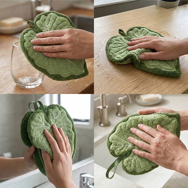 Elephant Ear Leaf Hand Towel