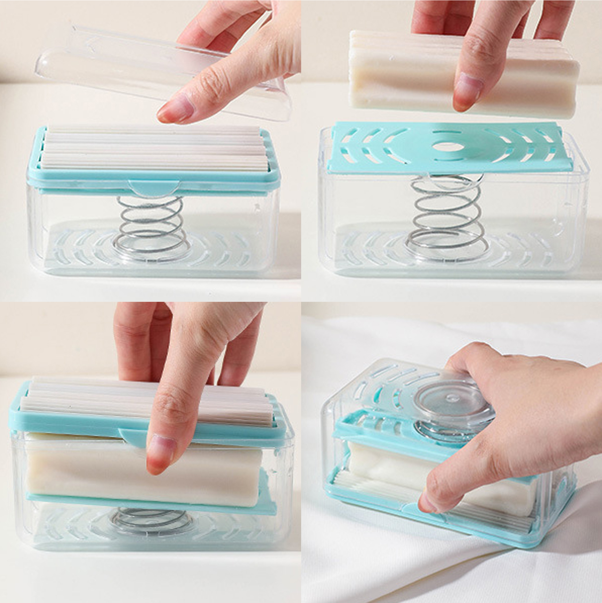 Multifunctional Soap Dispenser Box with Built-in Brush