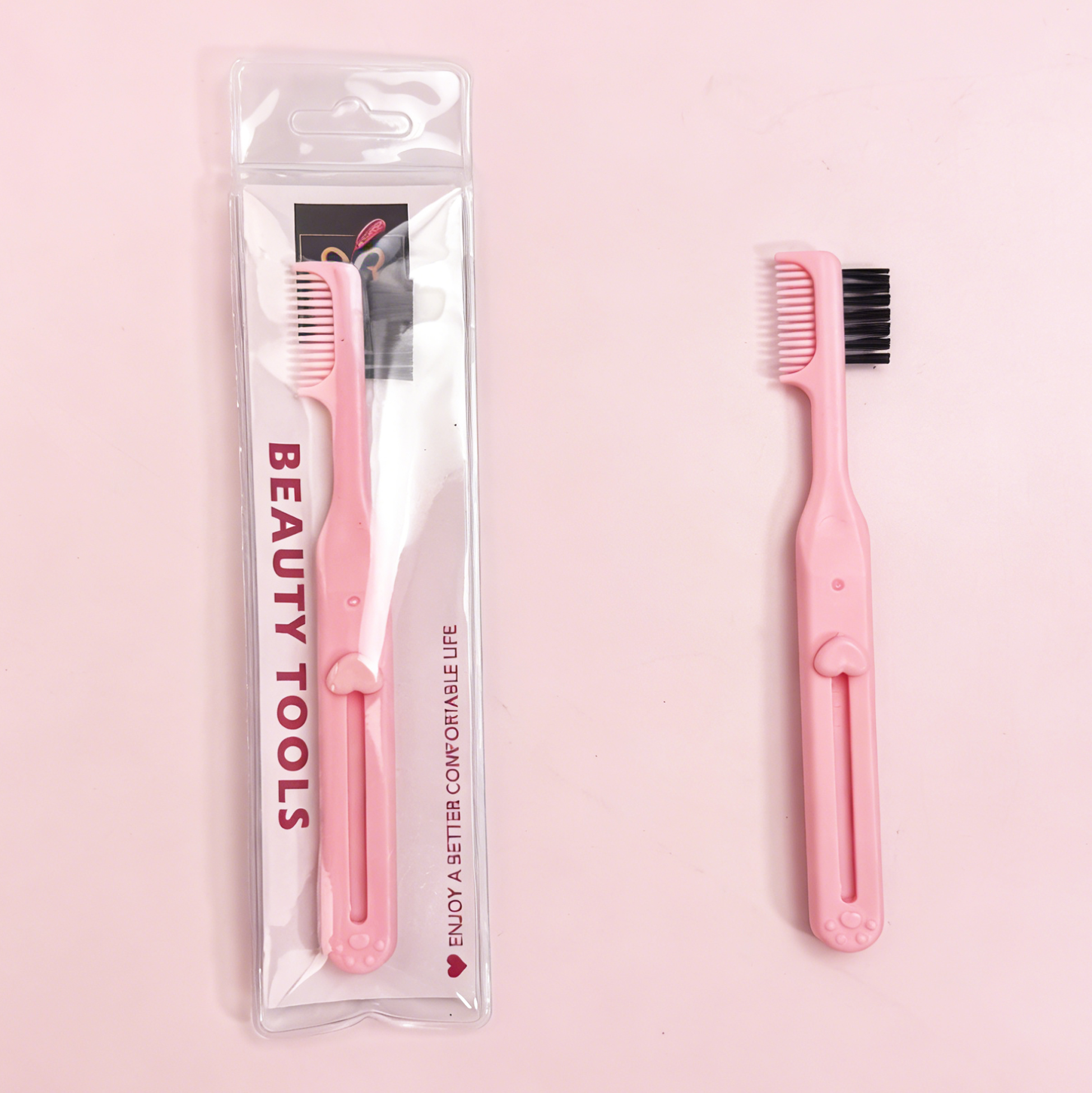 2-in-1 Retractable Eyebrow Razor & Grooming Brush