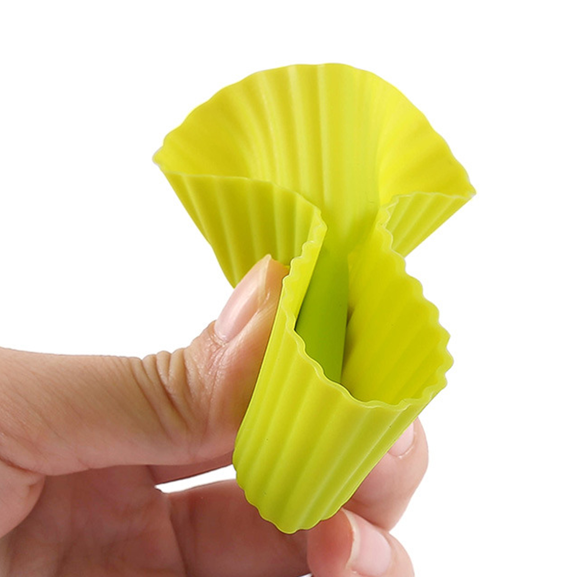 Set of 7 ATRIH Heart Shaped Silicone Cupcake Liners