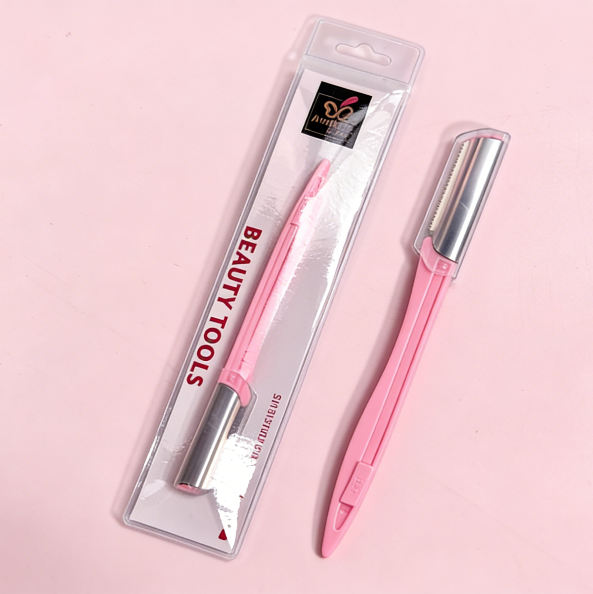 Facial Dermaplaning Tool for Women Eyebrow Razor with Safety Guard