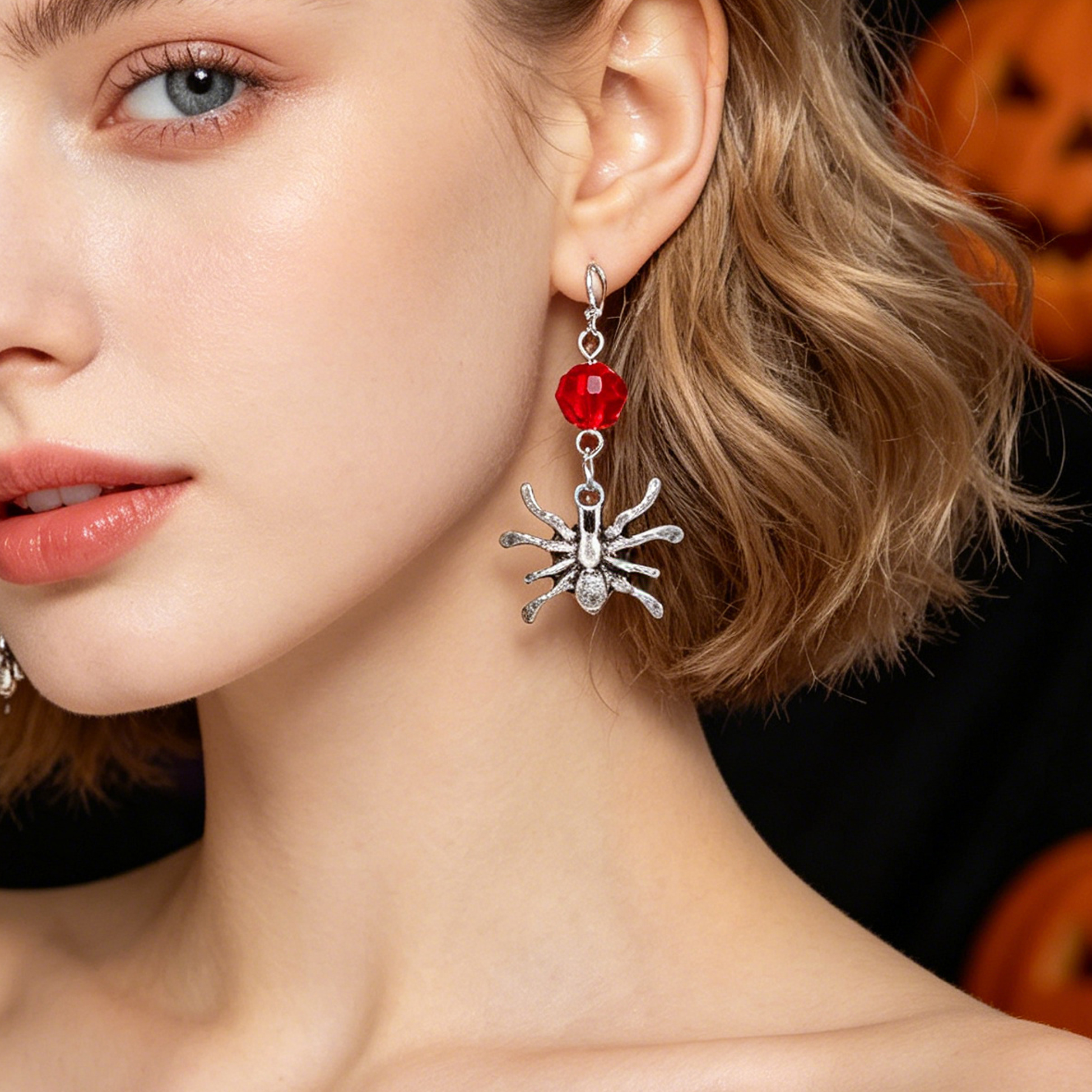 6 Pairs Halloween Gothic Earrings Set for Women