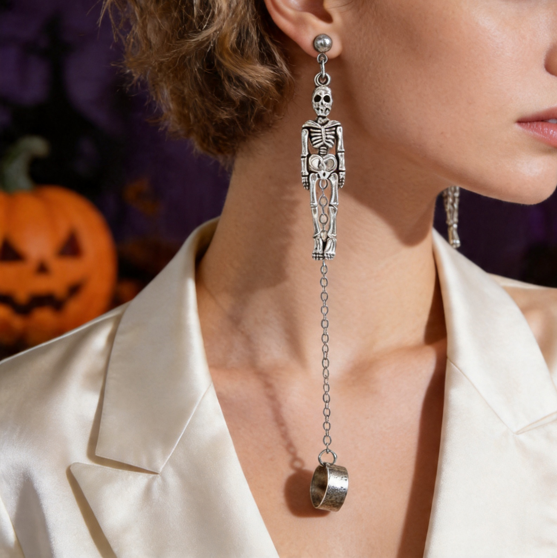 6 Pairs Halloween Gothic Earrings Set for Women