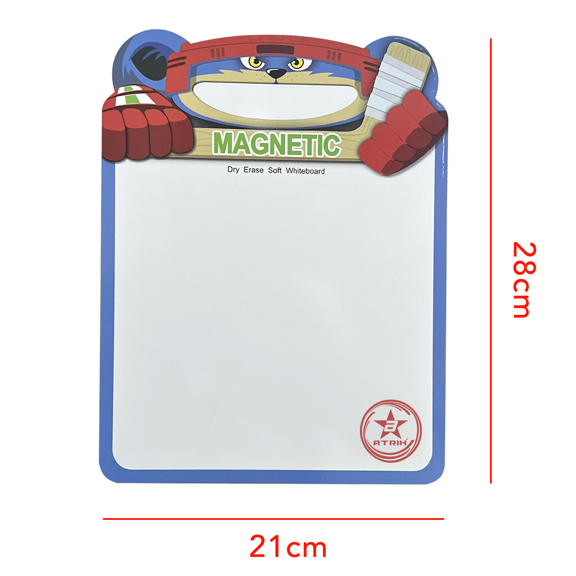 Hockey Mascot Magnetic Dry Erase Whiteboard