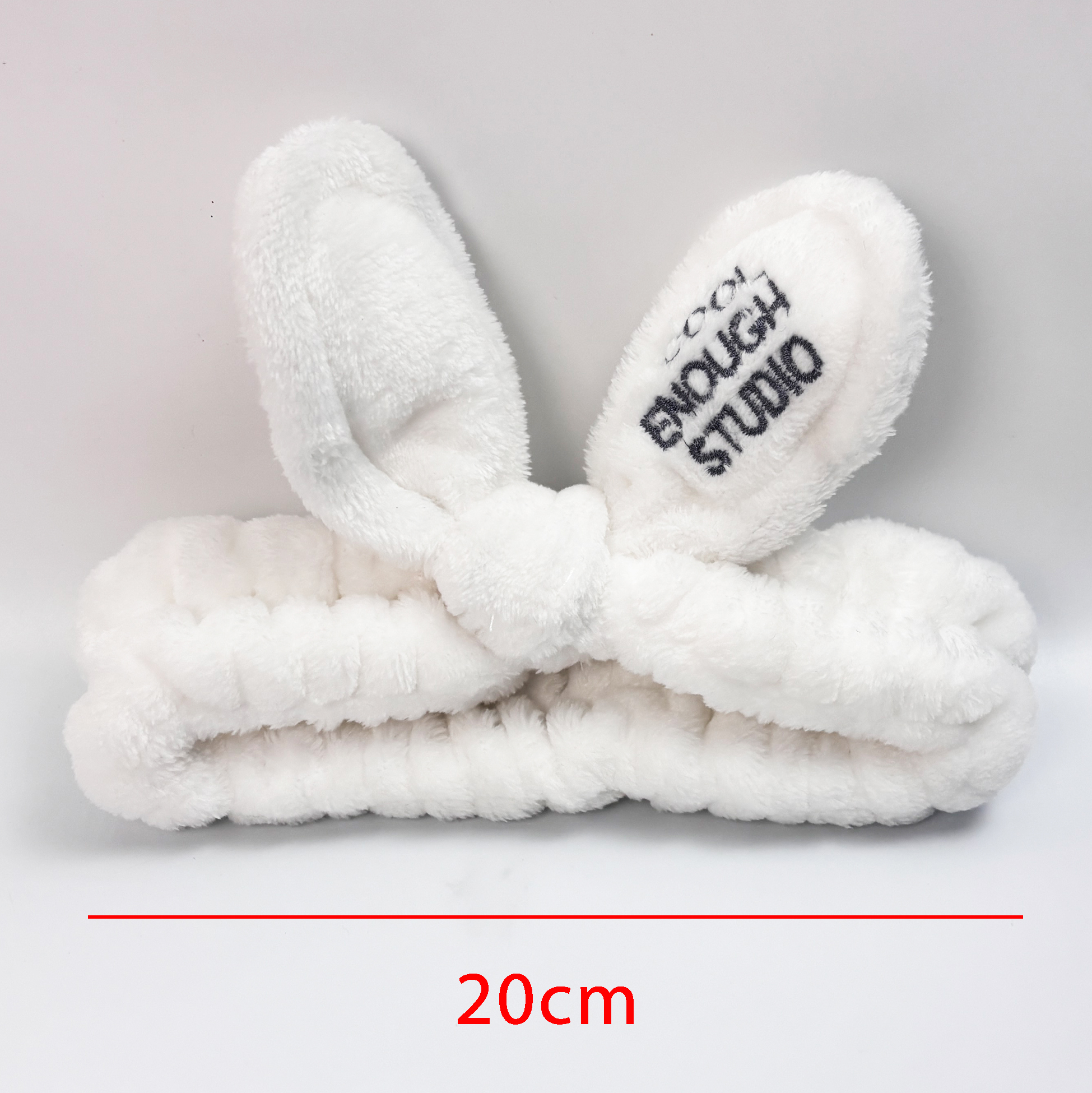 White Bunny Ear Headband