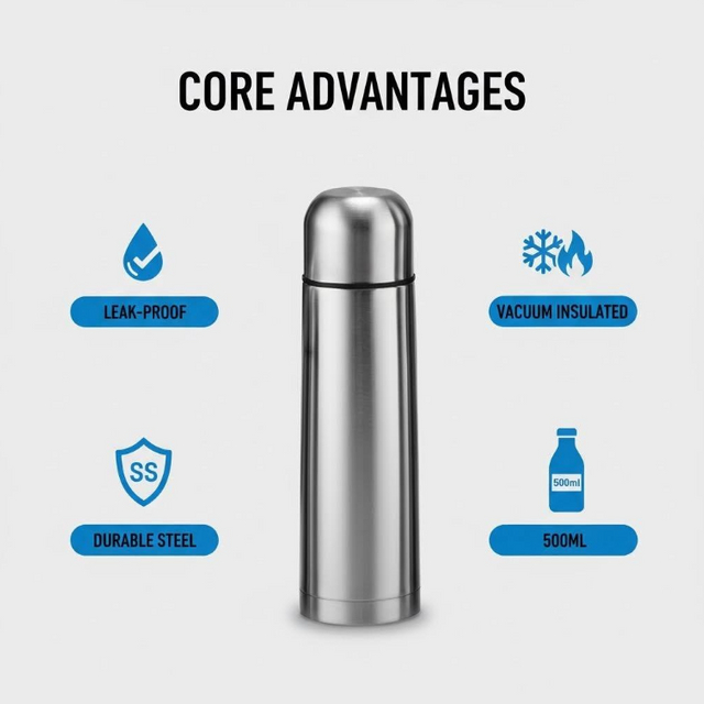 500ml Stainless Steel Vacuum Bottle