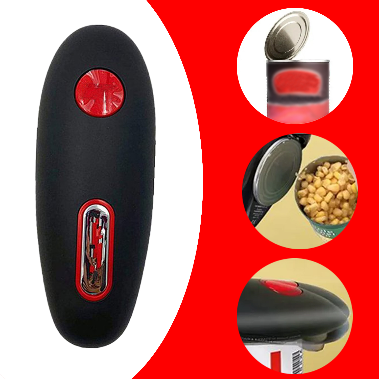 Electric Can Opener Automatic Bottle Opener Jar Can Tin Touch No Sharp Edges Handheld Jar Openers Kitchen Bar Tools