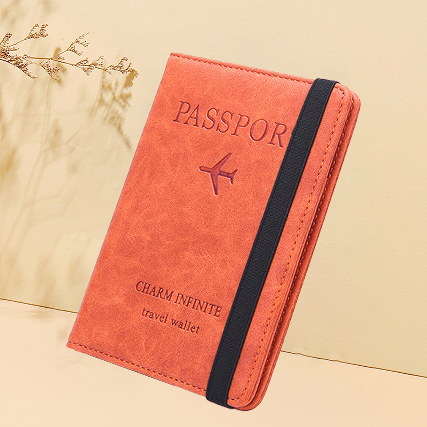 Travel Passport Holder Cover Wallet RFID Blocking PU Leather Card Case Travel Document Organizer Case