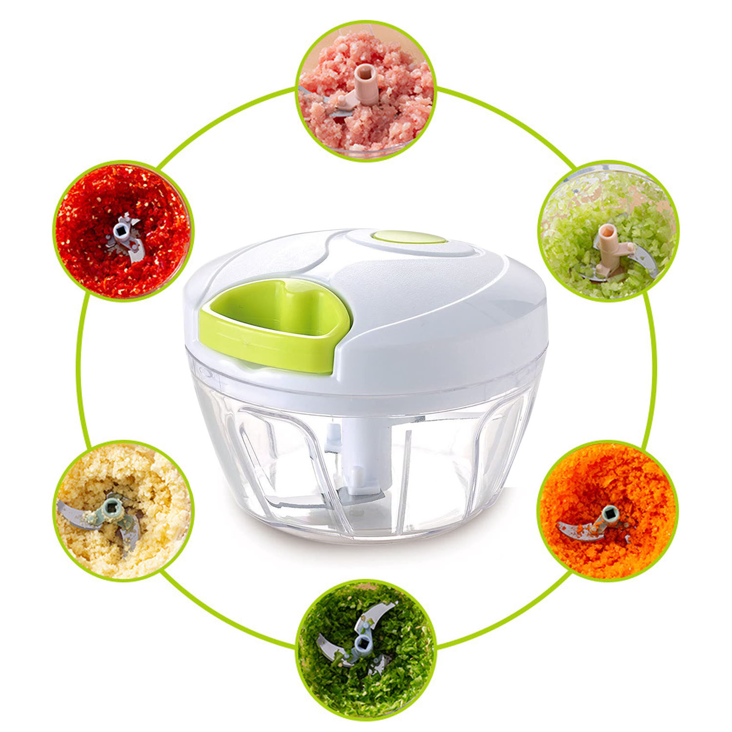 Manual Food Chopper for Vegetable Fruits Nuts Onions Chopper Hand Pull Mincer Blender Mixer Kitchen Cutter
