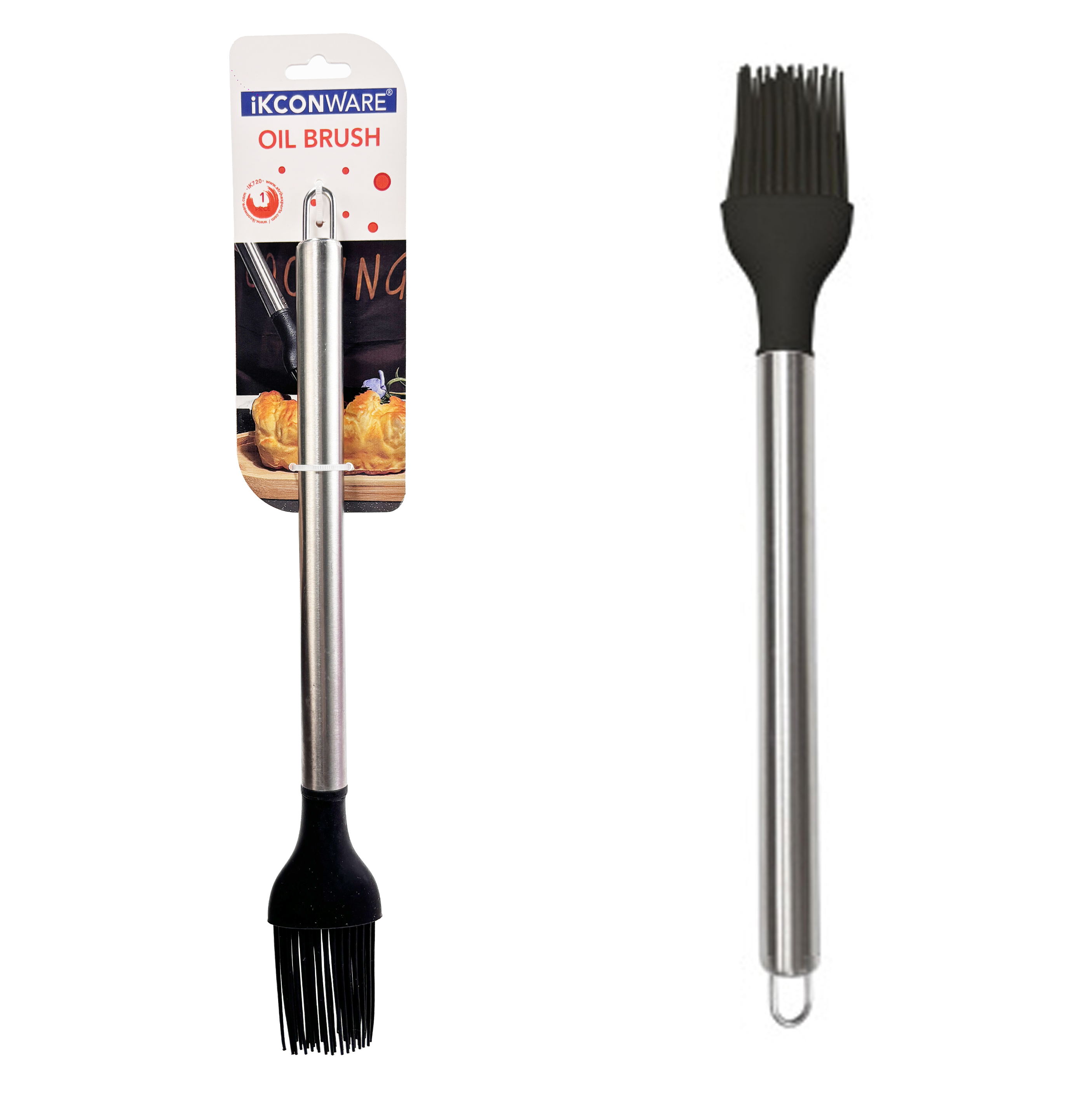 Stainless Steel Handle Silicone Oil Brush