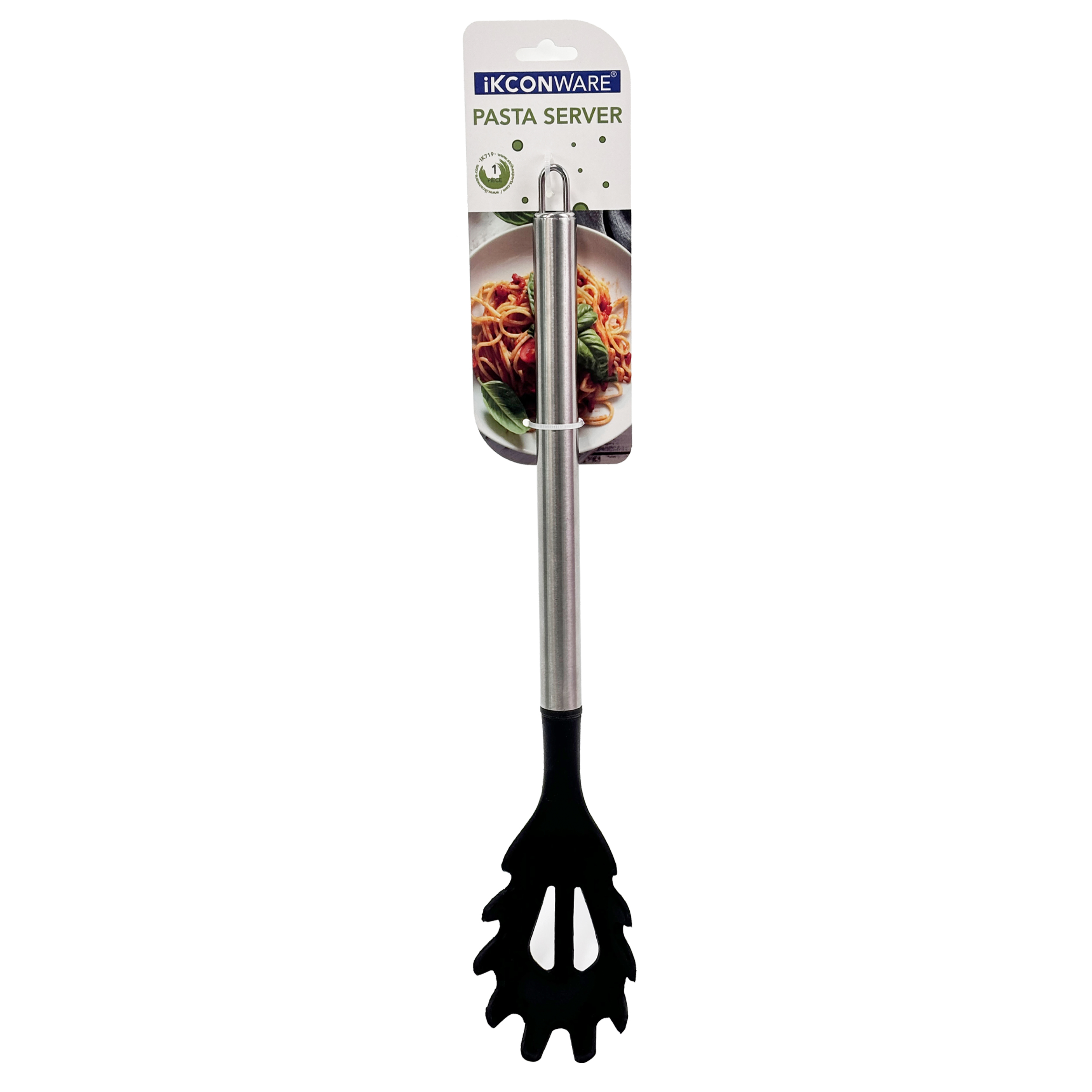 Stainless Steel Handle Silicone Pasta Server