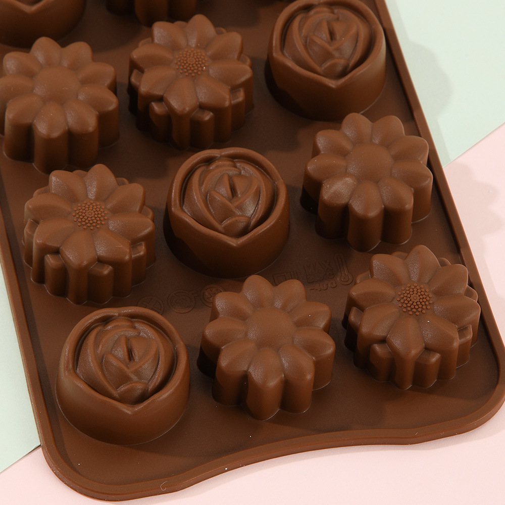 Non-Stick Silicone Chocolate Molds - BPA-Free, Heat-Resistant Baking Molds for DIY Chocolates, Candies, And Desserts