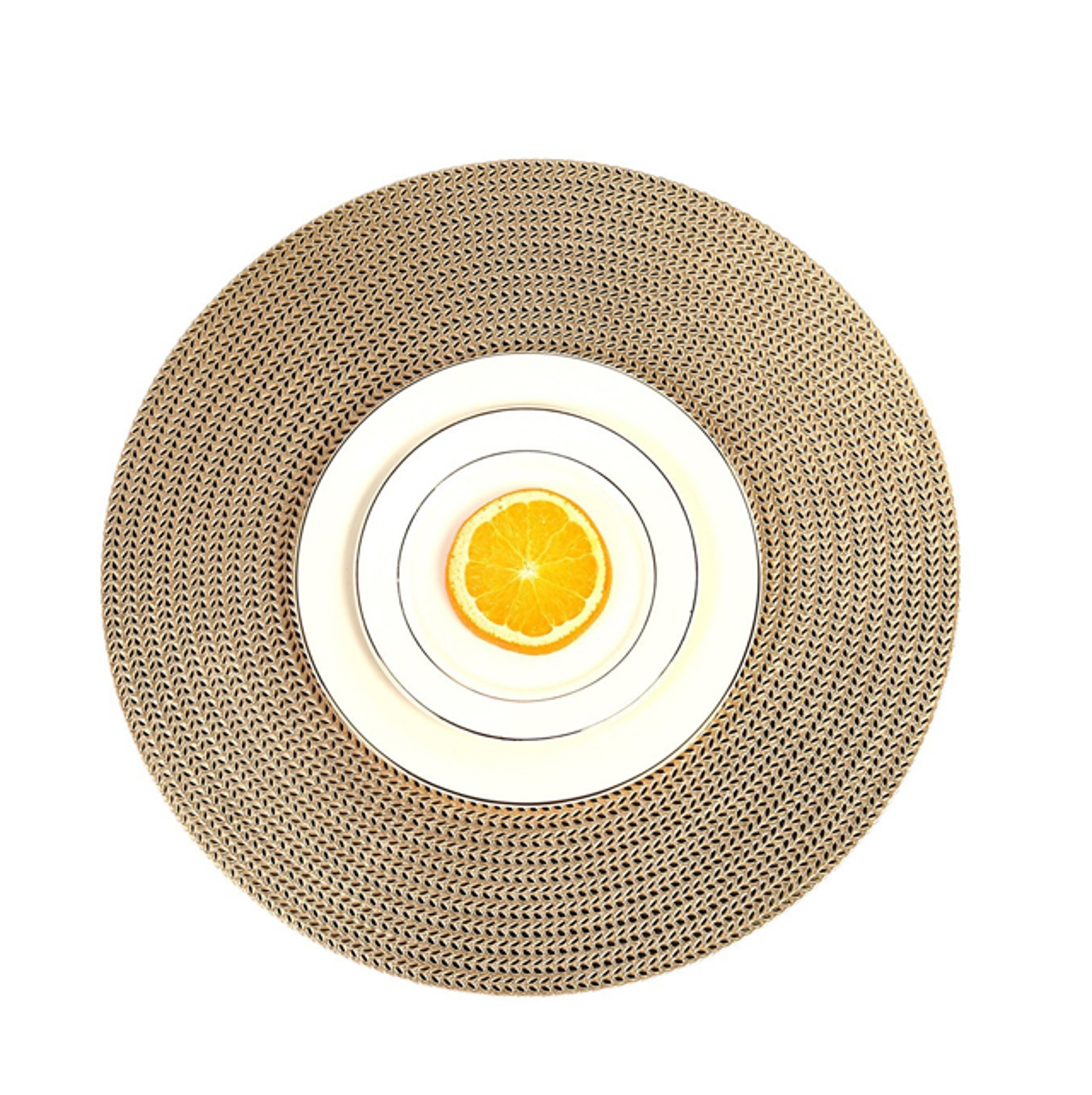 Luxury Textured Placemats - Washable, Stain-Resistant Table Mats for Family Dining, Perfect for Modern Home Décor, Eco-Friendly Material (Set of 4)