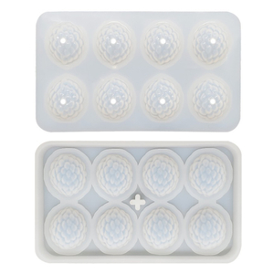 8 Cavity Lychee Silicone Mold, 3D Realistic Lychee Shaped Silicone Mold