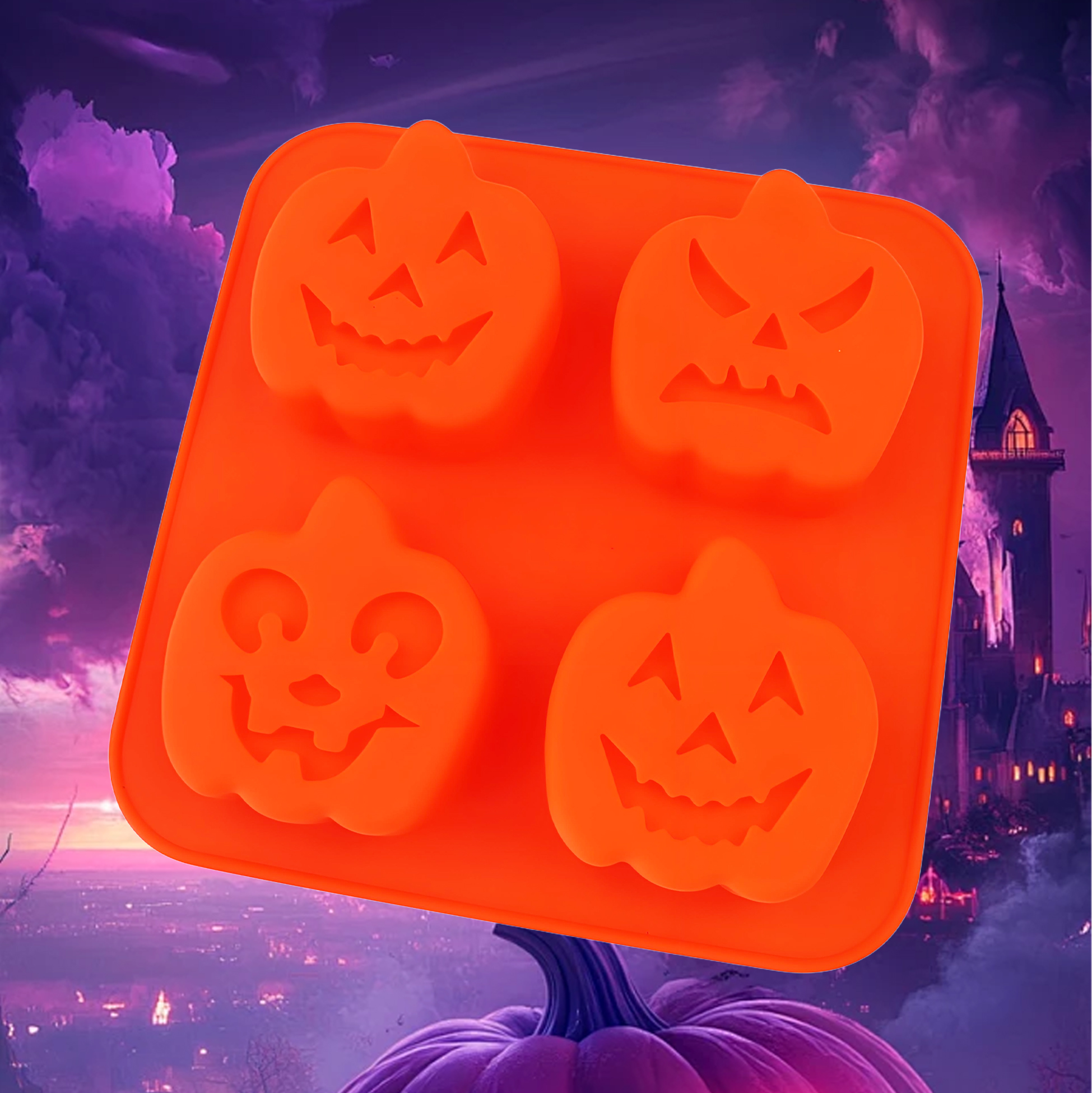 Halloween Pumpkin Shaped Silicone Molds