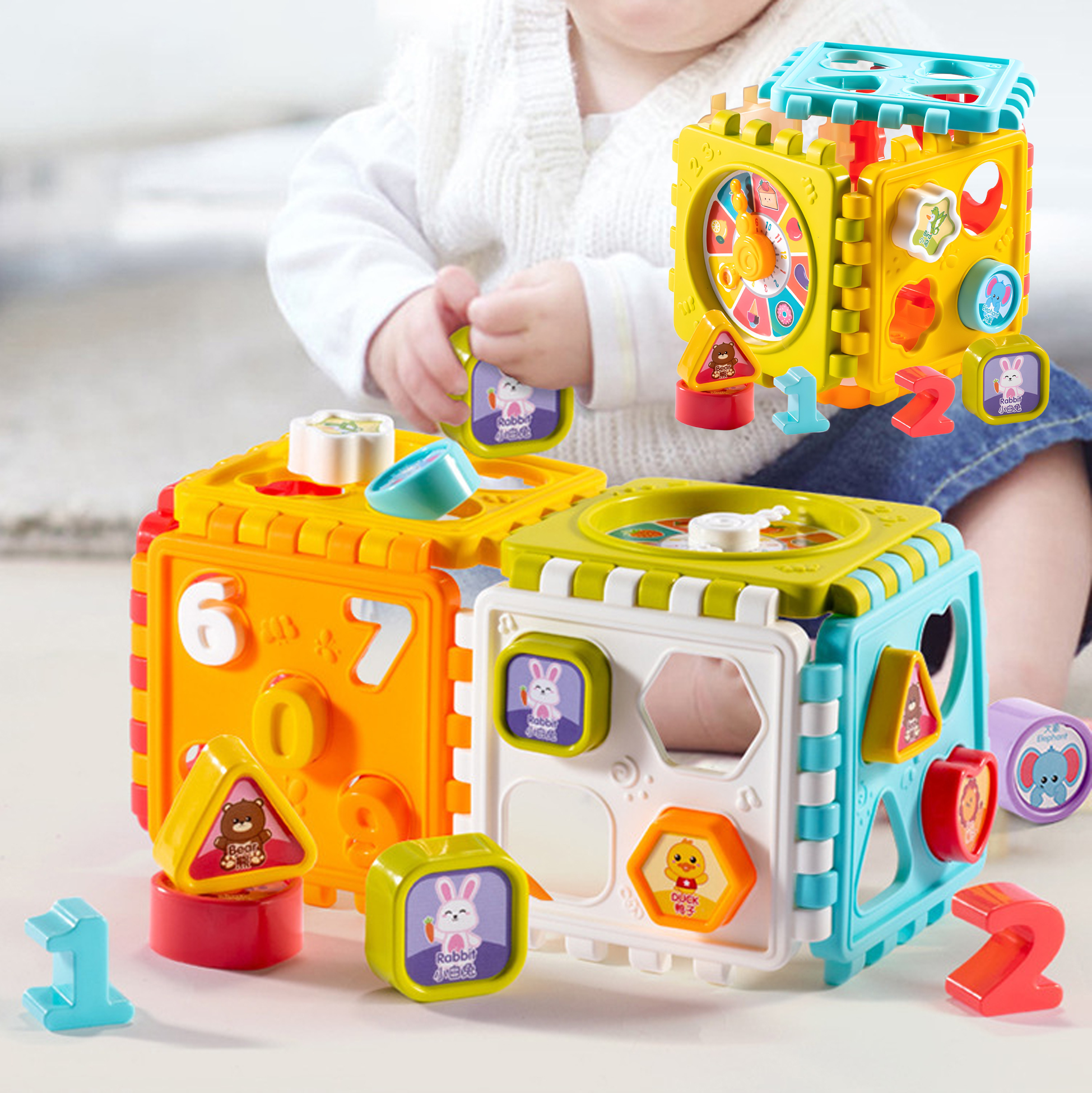 Educational Activity Cube for Toddlers