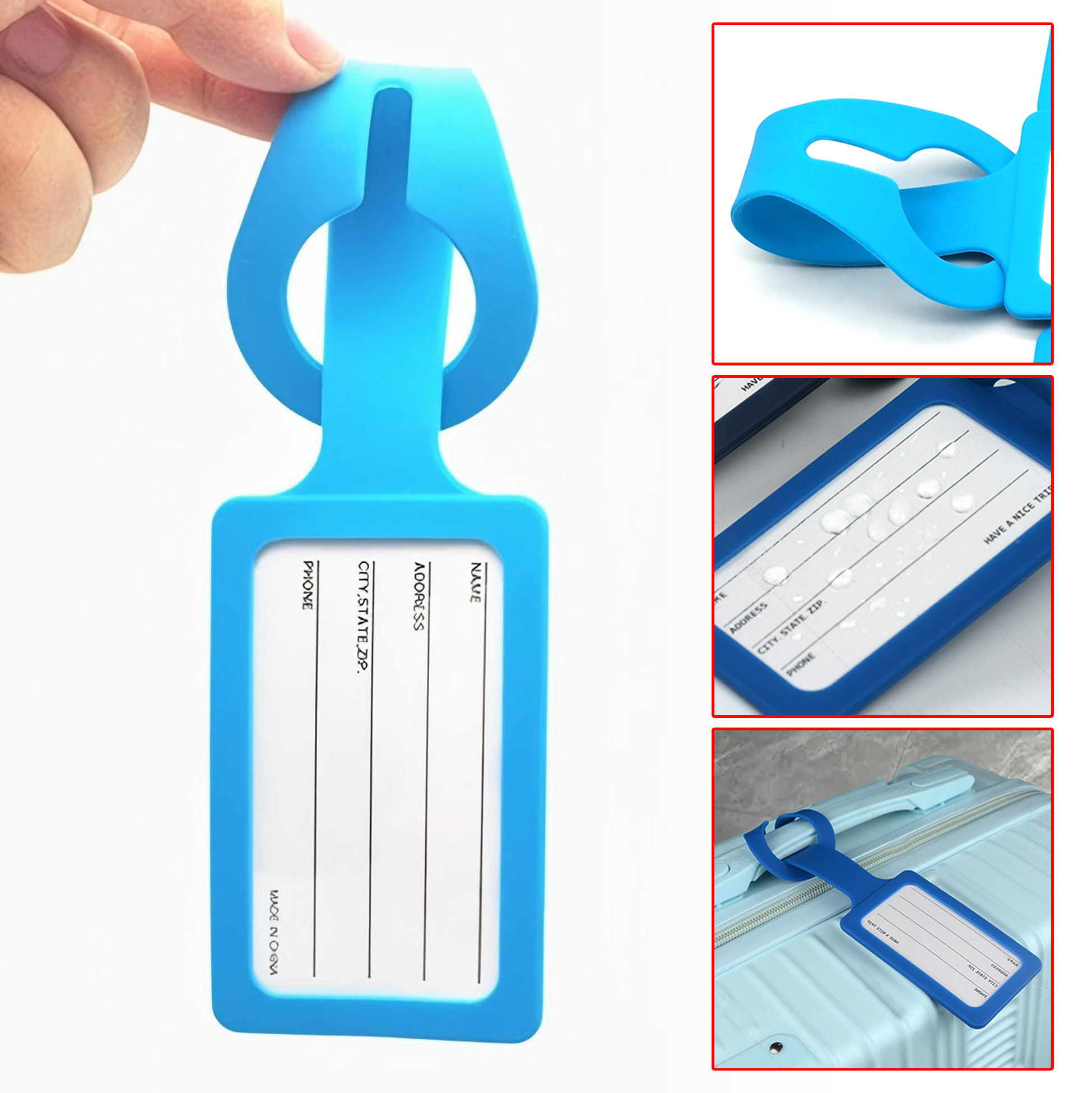 Colorful Silicone Luggage Tag