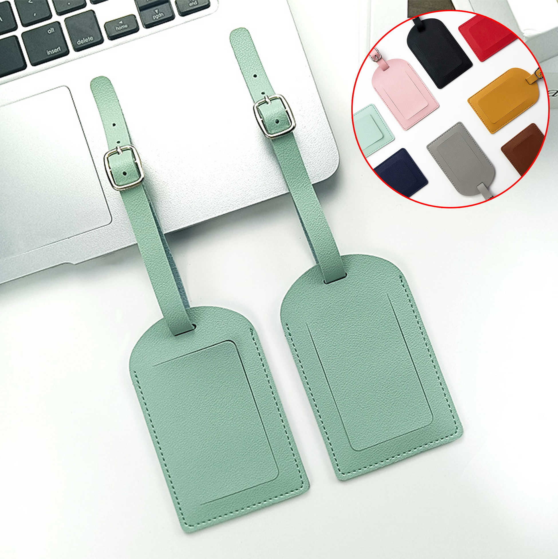 Colorful PU Luggage Tag
