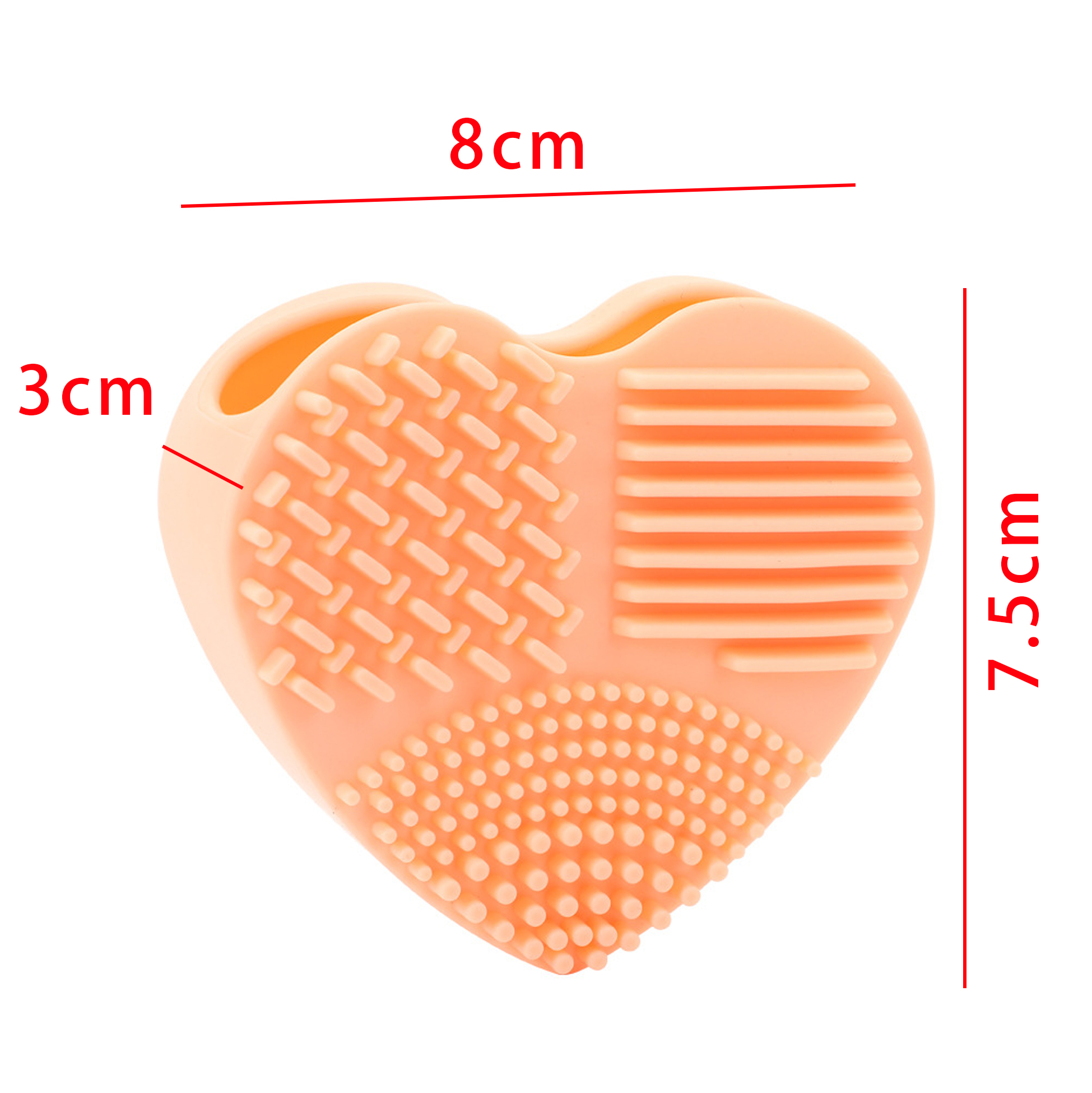 Heart Shaped Silicone Makeup Brush Cleaner