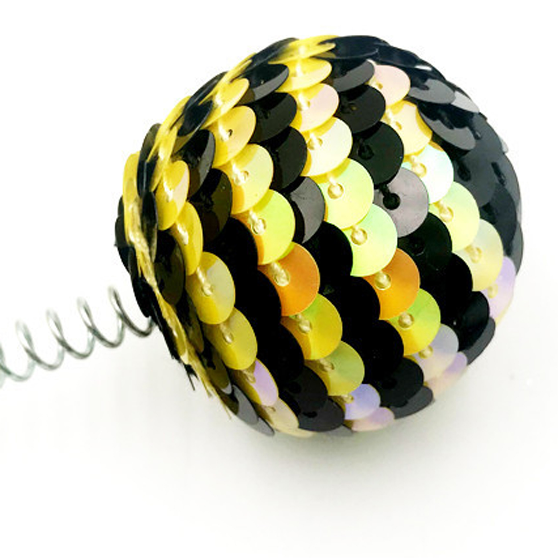 Bee - inspired Headband with Sequined Balls