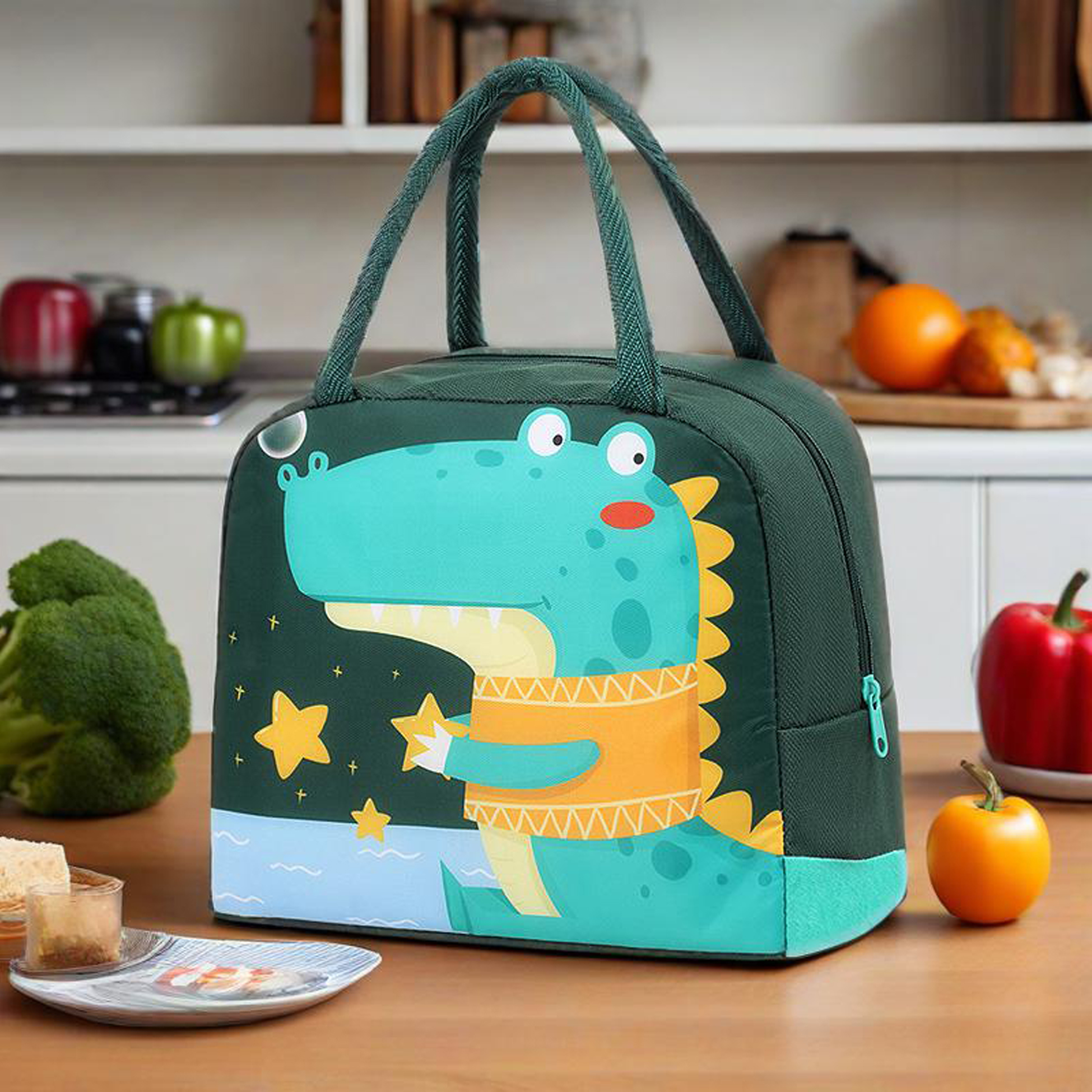 Crocodile Themed Kids Lunch Bag
