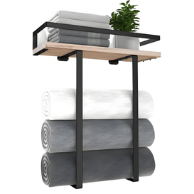 Wall Mounted Bathroom Towel And Storage 