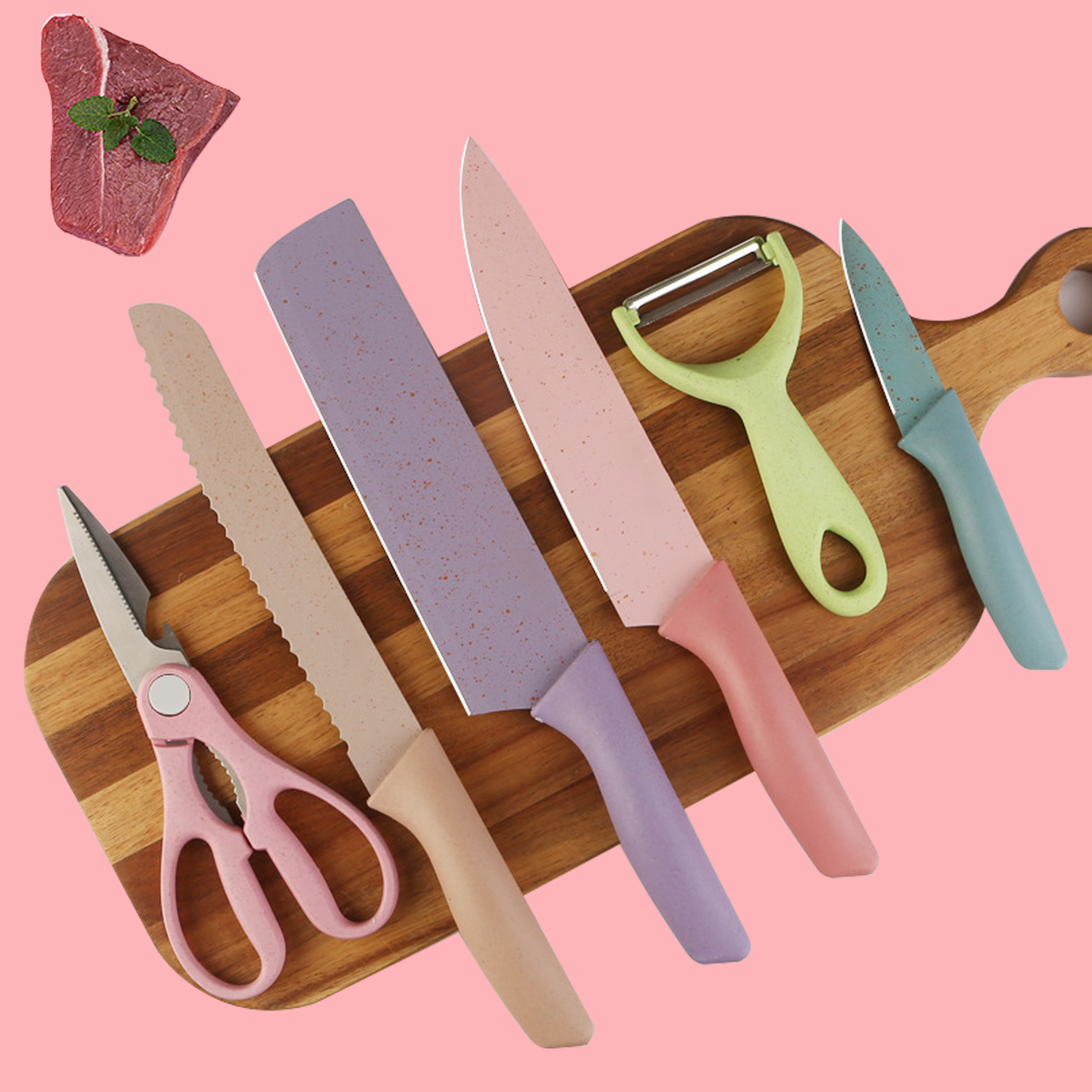 6 - Piece Colorful Kitchen Tool Set