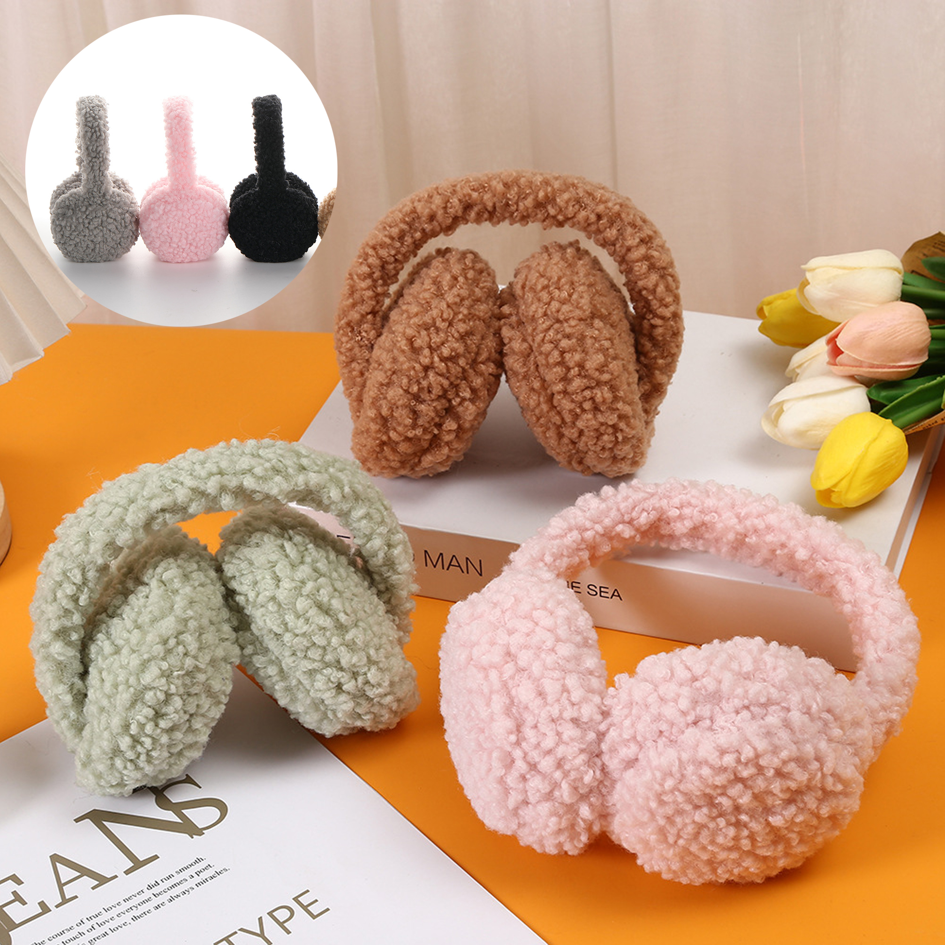 Fuzzy Earmuffs for Winter