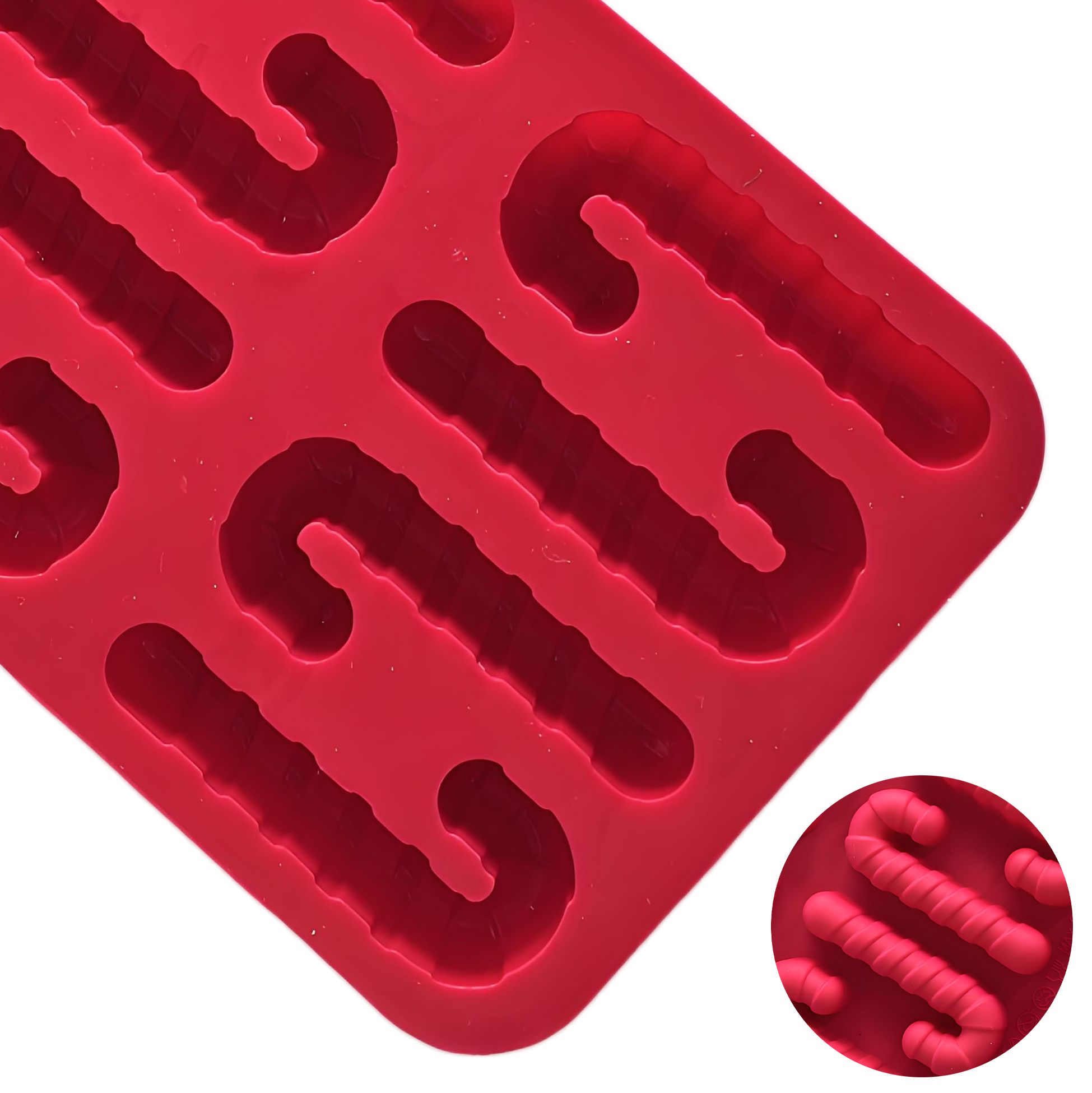 Red Silicone Cookie Baking Mold