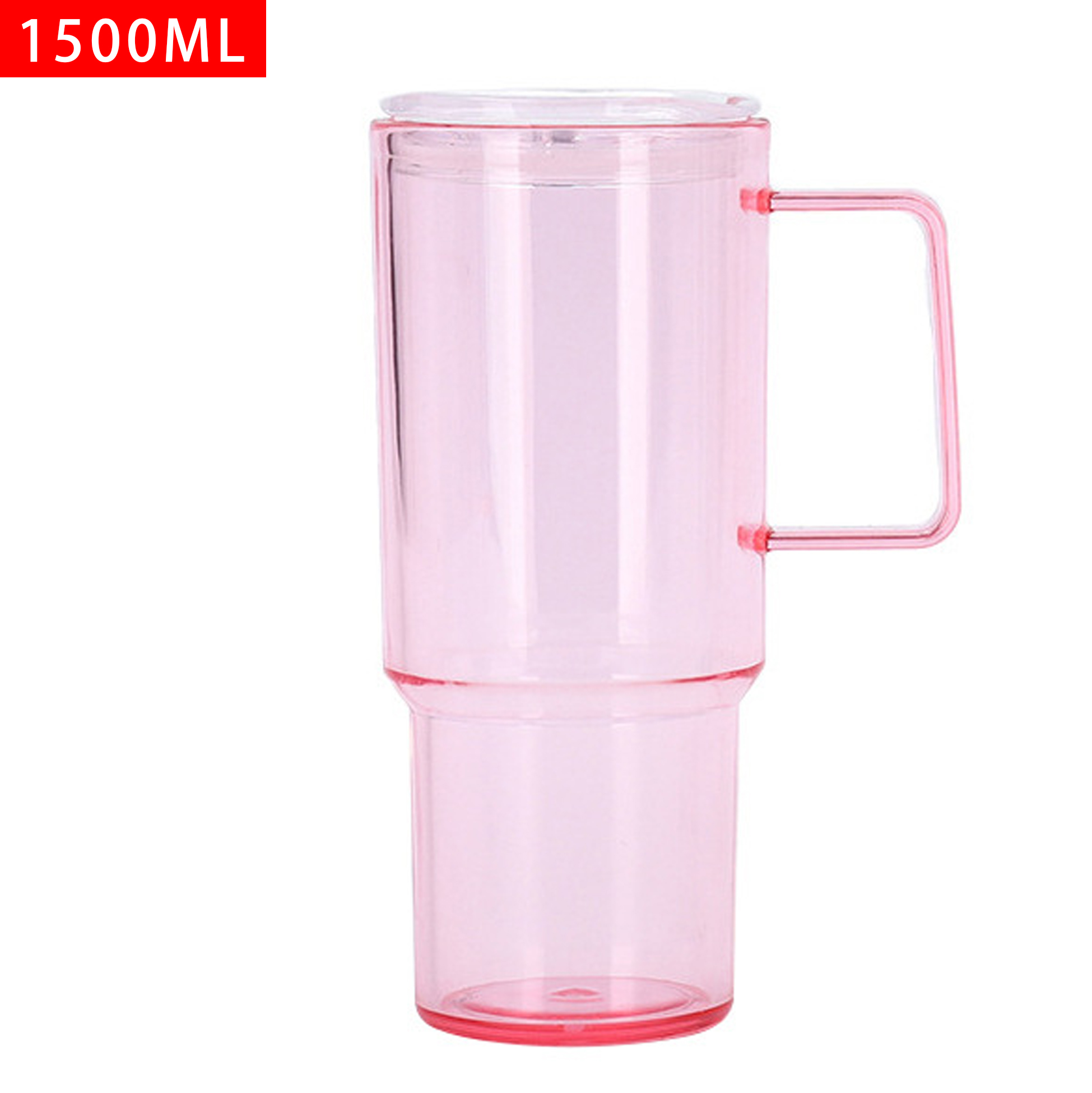 150ML Transparent Plastic Mug with Handle