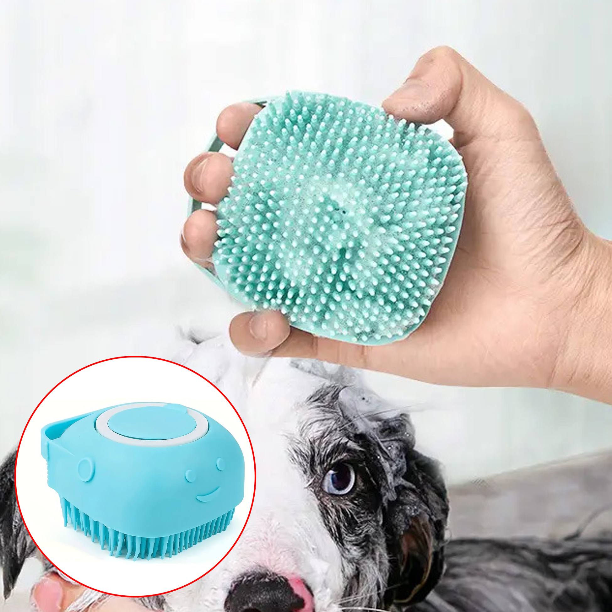 Detachable Liquid Dispensing Scrub Brush