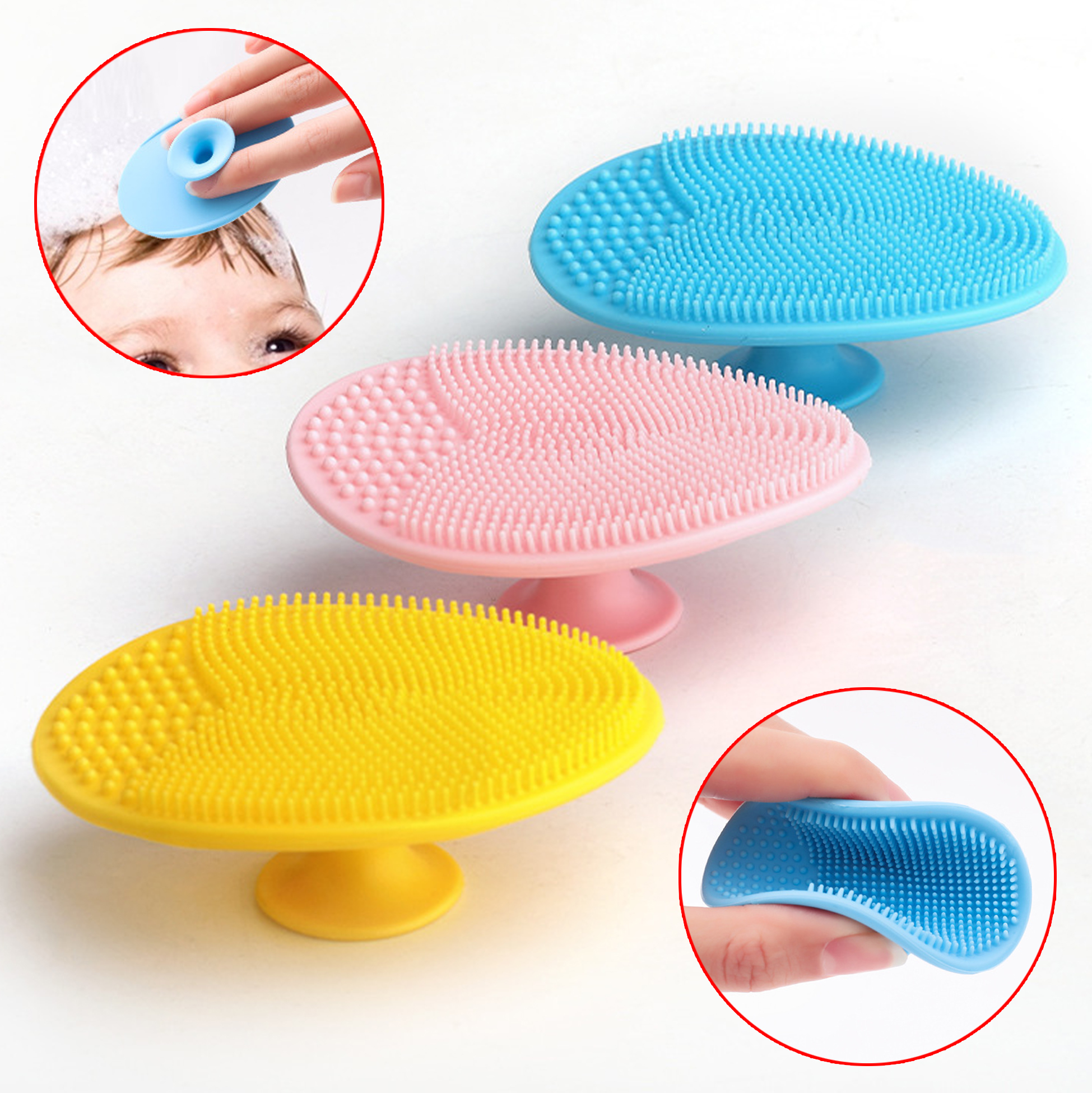 Silicone Scalp And Skin Exfoliating Brush Set