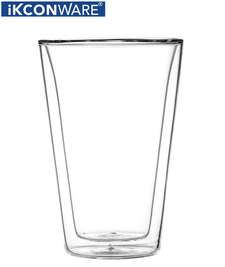 300ml400ml500ml Double Walled Tapered Glass Tumbler