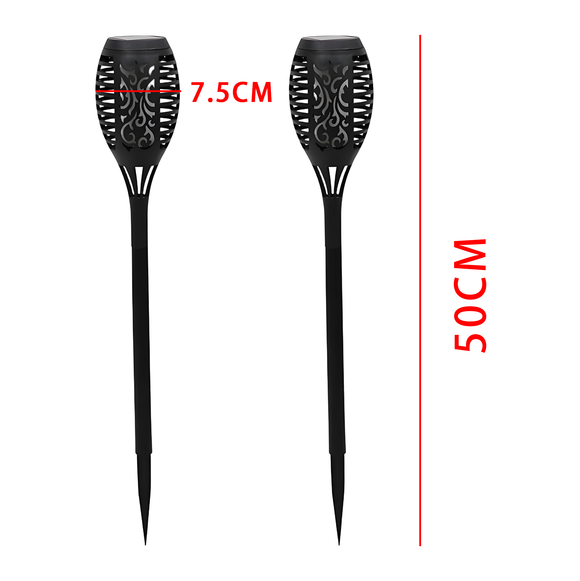 Solar Flickering Flame Torch Lights