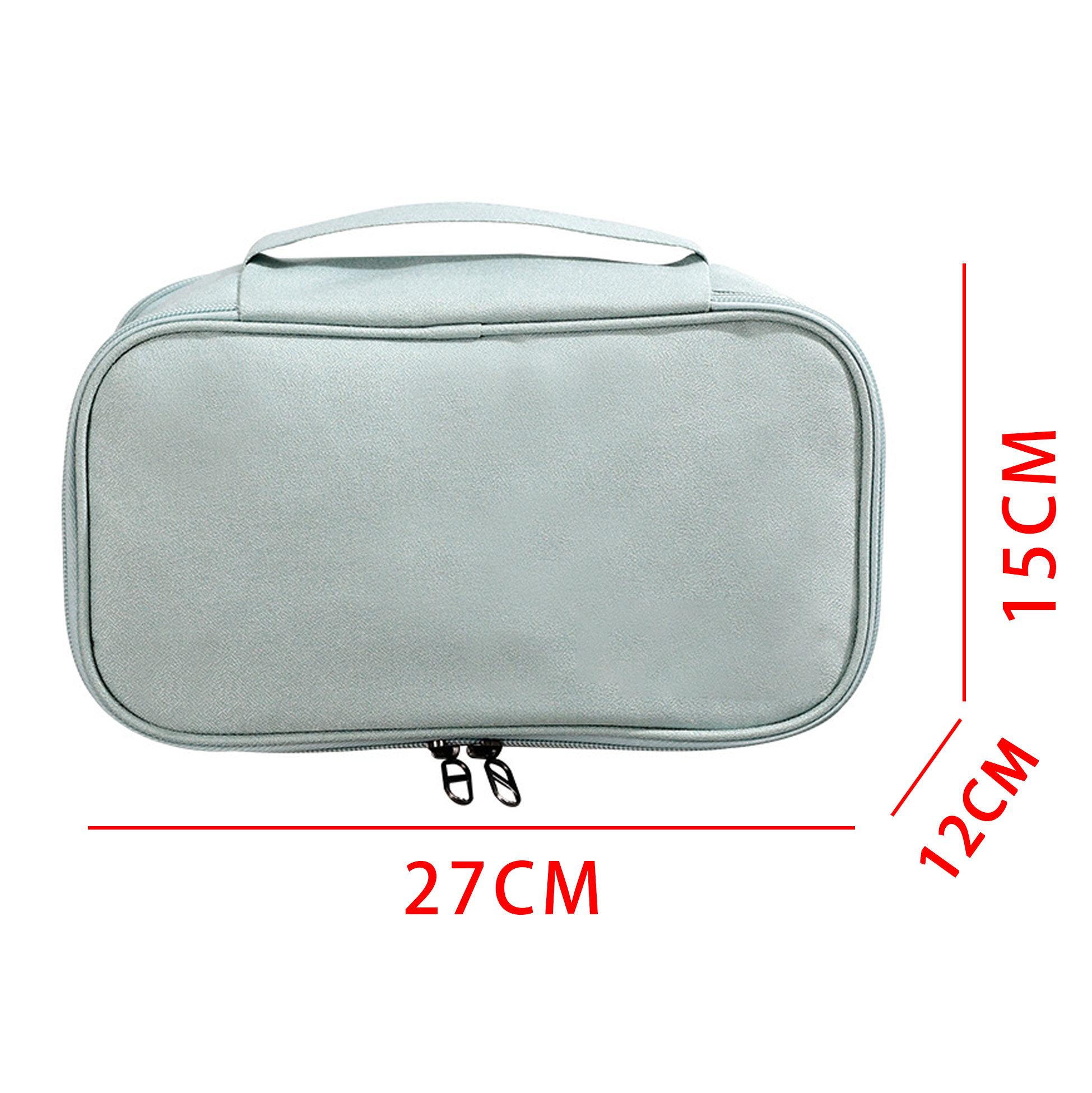 Gray Travel Bra And Underwear Organizer Bag